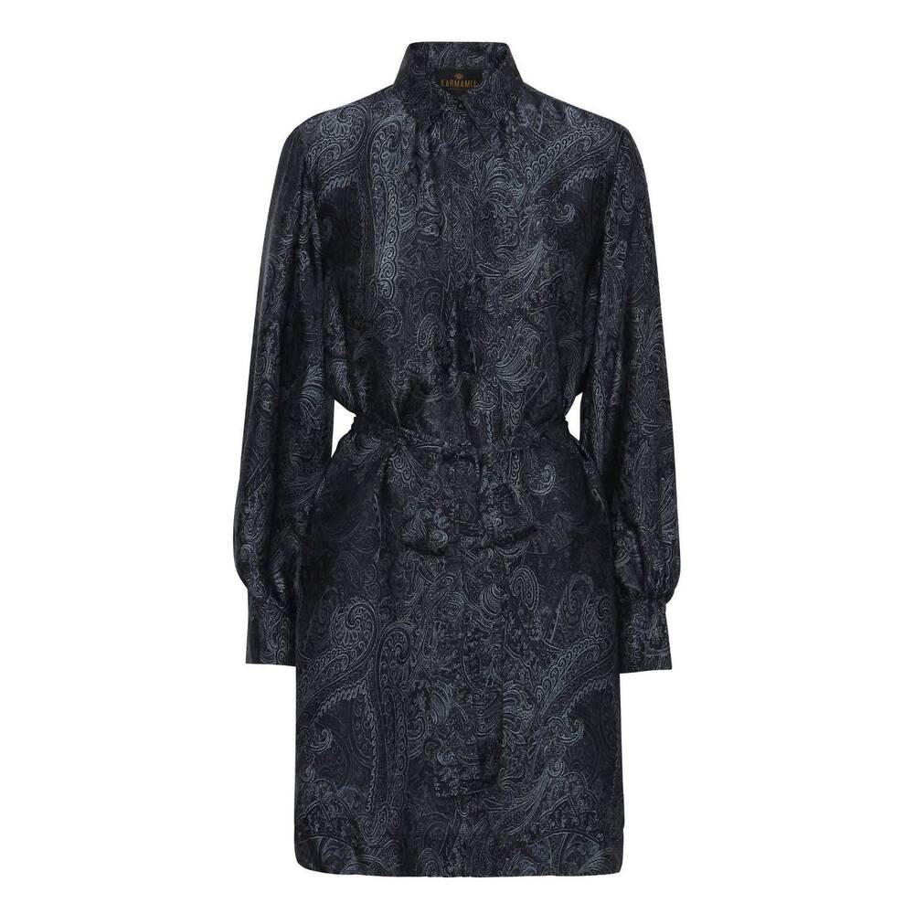 NEW KARMAMIA women's millie dress in denim deco